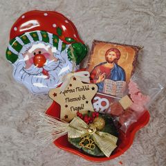 Χριστουγεννιάτικο σετ δώρου άγιος βασίλης για παππού και γιαγιά
