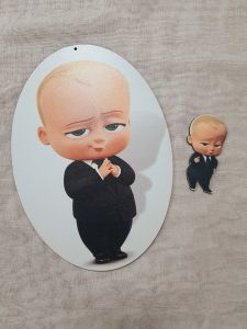 Σετ πλάτη για λαμπάδα baby boss & στοιχείο 