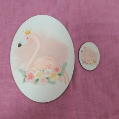 Σετ πλάτη για λαμπάδα Φλαμίνγκο & στοιχείο 