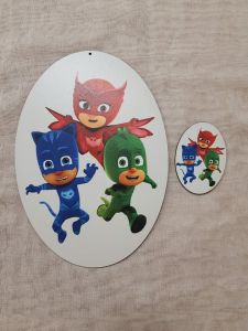 Σετ πλάτη για λαμπάδα Pj Masks & στοιχείο 