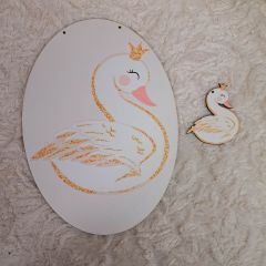 Σετ πλάτη για λαμπάδα κύκνος & στοιχείο 