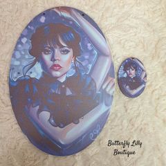 Σετ πλάτη για λαμπάδα wednesday & στοιχείο 