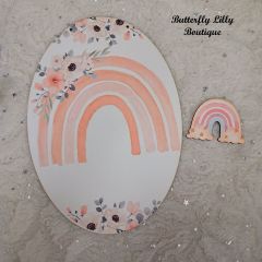 Σετ πλάτη για λαμπάδα ουράνιο τόξο & στοιχείο 2