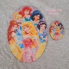 Σετ πλάτη για λαμπάδα πριγκίπισσες & στοιχείο 3