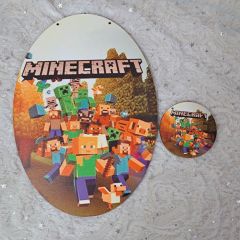 Σετ πλάτη για λαμπάδα minecraft & στοιχείο 