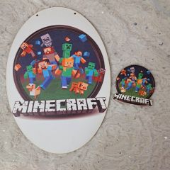 Σετ πλάτη για λαμπάδα minecraft & στοιχείο 2