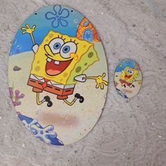 Σετ πλάτη για λαμπάδα μπομπ σφουγγαράκης & στοιχείο