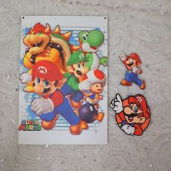 Σετ πλάτη για λαμπάδα Super Mario & στοιχείο 2