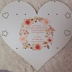 Πλάτη για λαμπάδες καρδιά για βαφτιστήρια