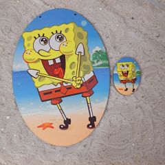 Σετ πλάτη για λαμπάδα μπομπ σφουγγαράκης & στοιχείο 2