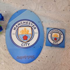 Σετ πλάτη για λαμπάδα Manchester City & στοιχείο 