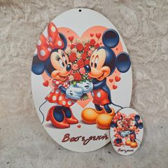 Σετ πλάτη για λαμπάδα mickey & minnie & στοιχείο