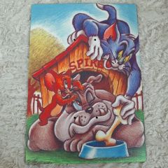 Σετ πλάτη για λαμπάδα Tom & Jerry & στοιχείο 