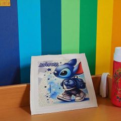 Πετσετούλα με εκτύπωση stitch και όνομα 3