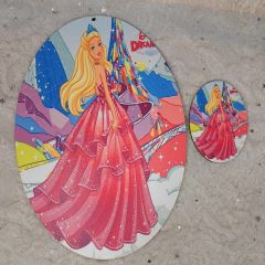 Σετ πλάτη για λαμπάδα Barbie & στοιχείο 