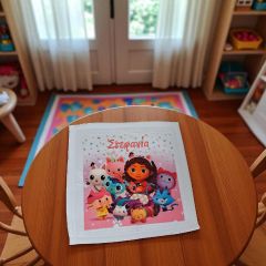 Πετσετούλα με εκτύπωση gabby και όνομα 
