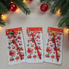 Σετ Χριστουγεννιάτικο αυτοκόλλητα και μολυβάκι με σβήστρα