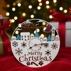 Χριστουγεννιάτικο ρολόι Merry christmas