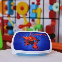 Τάπερ φαγητού spiderman με όνομα 