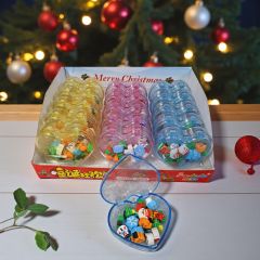 Σετ Χριστουγεννιάτικες μίνι σβήστρες σε κουτάκι καρδιά