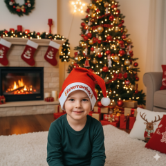 Χριστουγεννιάτικα σκουφάκια με όνομα