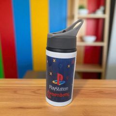 Ανοξείδωτο Παγούρι Play Station με Όνομα 
