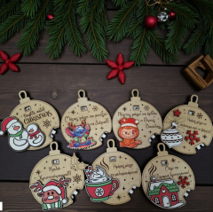 Χριστουγεννιάτικο περιστρεφόμενο στολίδι αντίστροφης μέτρησης