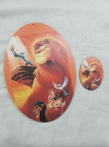 Σετ πλάτη για λαμπάδα Lion king & στοιχείο 4