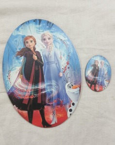 Σετ πλάτη για λαμπάδα Frozen & στοιχείο