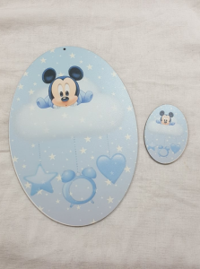 Σετ πλάτη για λαμπάδα Baby mickey & στοιχείο 