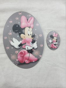 Σετ πλάτη για λαμπάδα minnie & στοιχείο 3